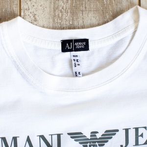 Giorgio Armani | Tops | Brand New Armani Jeans Slim White T Shirt | Poshmark